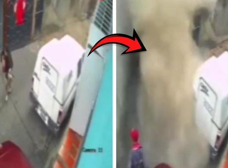 Venezuela'daki deprem felaketinden yeni görüntüler! Bina saniyeler içinde çöktü