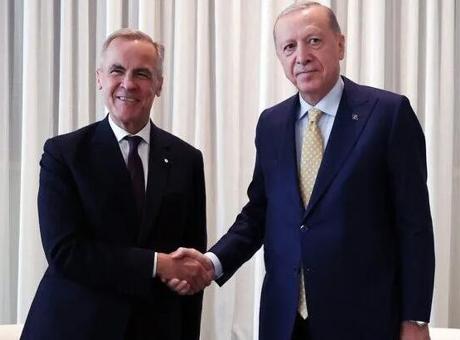 Cumhurbaşkanı Erdoğan, Kanada Başbakanı Carney ile görüştü