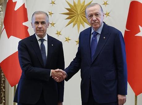 Cumhurbaşkanı Erdoğan, Kanada Başbakanı Carney'i kabul etti