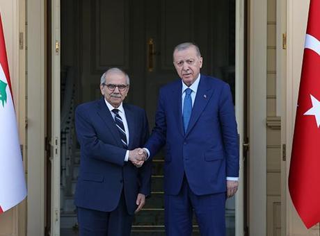 Cumhurbaşkanı Erdoğan, Lübnan Başbakanı Selam'ı kabul etti