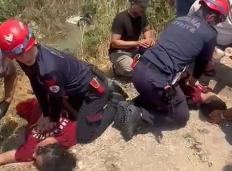 Sulama kanalında yaşam savaşı! Anne ve oğlunun duran kalpleri yeniden çalıştırıldı