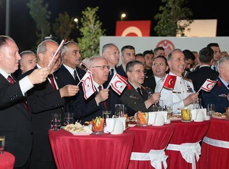 Bakan Güler, KKTC'deki resepsiyona katıldı
