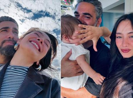 Neslihan Atagül'den maaile mutluluk pozları! Aziz detayı dikkat çekti