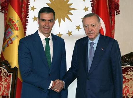 Cumhurbaşkanı Erdoğan, İspanya Başbakanı Pedro Sanchez ile görüştü