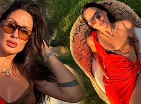 İhaneti ifşa etmişti! Sahra Işık'tan dikkat çeken tatil pozları: Yazdığı not olay yarattı