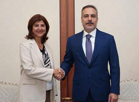 Dışişleri Bakanı Hakan Fidan, BM Genel Sekreteri Kıbrıs Şahsi Temsilcisi Cuéllar ile görüştü