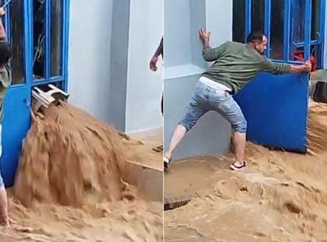 Kastamonu şiddetli sağanak hayatı felç etti! Cide'de sel suları 1 metreyi buldu, çok sayıda ev ve iş yerini su bastı