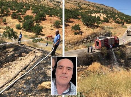 Gaziantep'te korkunç son! Fıstık tarlasındaki yangına müdahale ederken canından oldu