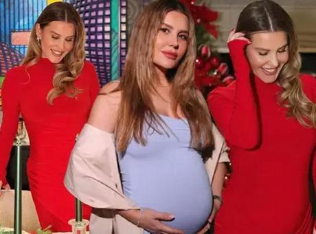 Eda Erol'dan mutluluk pozu! Bebeğini ilk kez gösterdi: Merhaba ben Baran