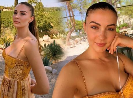 Burcu Özberk'in pozlarına beğeni yağdı! Fit haliyle dikkat çekti