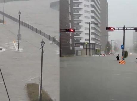 Japonya adeta kıyameti yaşıyor! Ülkeyi sel yuttu: 200 araç sular altında kaldı Japonya adeta kıyameti yaşıyor! Ülkeyi sel yuttu: 200 araç sular altında kaldı