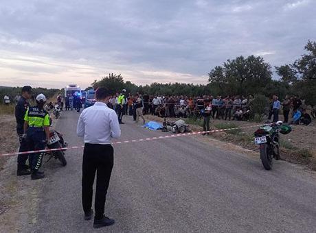 Manisa'da feci kaza! Kamyonetle çarpışan motosikletin sürücüsü Doğan Güleç hayatını kaybetti