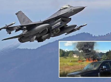 ABD'de F-16 savaş uçağı düştü! Pilot fırlatma koltuğunu kullandı