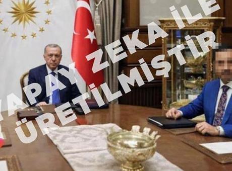 Yapay zeka görselli paylaşıma gözaltı! Cumhurbaşkanı Erdoğan ve Bakan Gürlek’in yanına kendisini ekledi