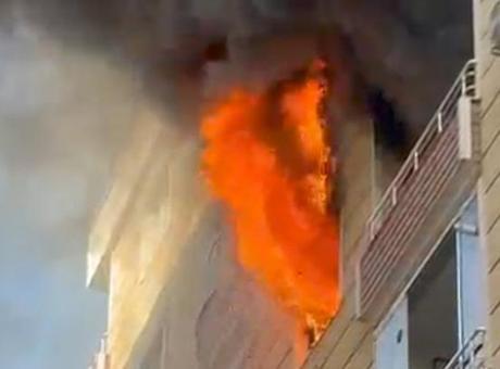 Mardin Kızıltepe'de yangın! Daire kullanılamaz hale geldi