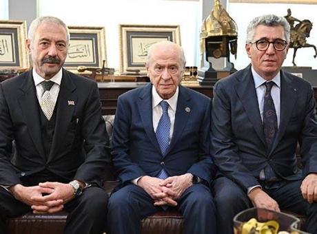 MHP Genel Başkanı Bahçeli, Sarallar ve Şahinler aileleri ile buluştu