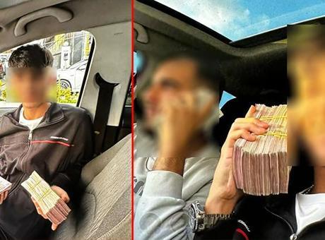 Bayrampaşa'da 7 kilo altın ve 35 bin avroluk gasp! Paralarla çektirdikleri fotoğraflar ortaya çıktı