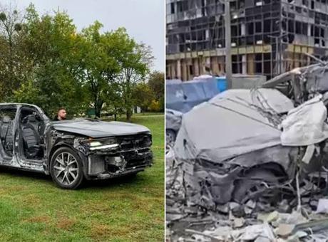 Balistik füze ile yerle bir edilmişti: Hala çalışır durumda olan araç görenleri şoke ediyor