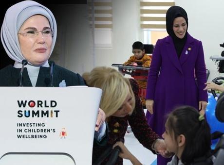 Emine Erdoğan ve Esra Albayrak Semerkant’ta! Özel gereksinimli çocuklar için önemli adım