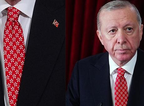 Cumhurbaşkanı Erdoğan'dan 29 Ekim'de KAAN mesajı! Kravatındaki detay dikkat çekti
