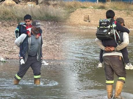 3 kızını şimdi ise oğlunu her gün sırtında taşıyordu! Küçük Mustafa için harekete geçildi
