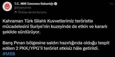 Barış Pınarı ve Garada terör örgütüne operasyon