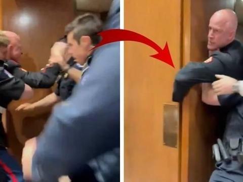 'Kimse İsrail için savaşmak istemiyor' diyen emekli askerin kolunu kırdılar! ABD'de İran savaşını protesto eden deniz piyadesine sert müdahale