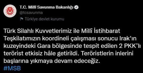 Terör örgütüne peş peşe operasyonlar 9 PKKlı etkisiz hale getirildi