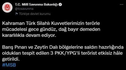 Terör örgütüne peş peşe operasyonlar 9 PKKlı etkisiz hale getirildi