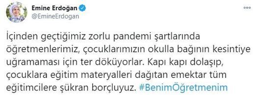 Emine Erdoğan, öğretmenlerle bir araya geldi
