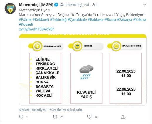 Son dakika haberi: Meteorolojiden 9 il için flaş uyarı Kuvvetli sağanak geliyor