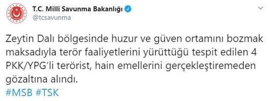 Son dakika... MSBden peş peşe açıklamalar Terör örgütüne darbe