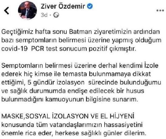 Son dakika... AK Partili bir vekil daha koronavirüse yakalandı