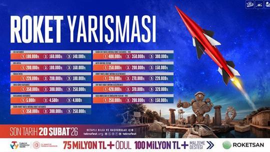 TEKNOFEST 2026 Roket Yarışması, genç yetenekleri bir araya getiriyor