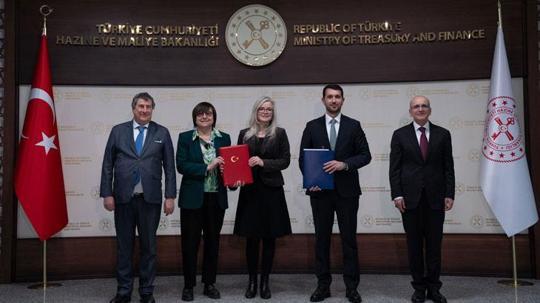 Bakan Şimşek, Avrupa Konseyi Kalkınma Bankası Başkanı Monticelli ile bir araya geldi