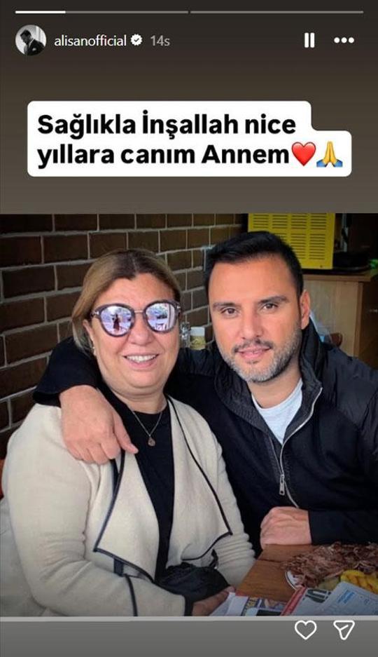 Alişan annesinin doğum gününü kutladı