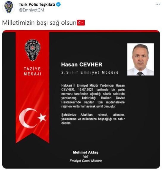 Son dakika... Hakkari İl Emniyet Müdür Yardımcısı şehit oldu İşte silahlı saldırının detayları...