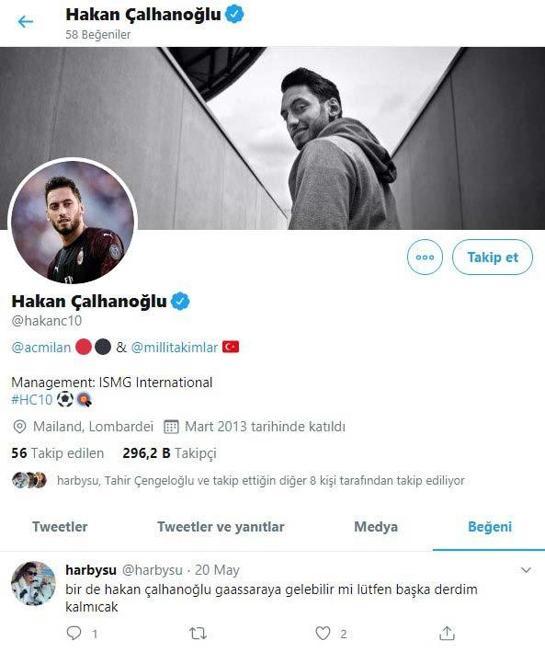 Hakan Çalhanoğlundan şaşırtan Galatasaray hamlesi