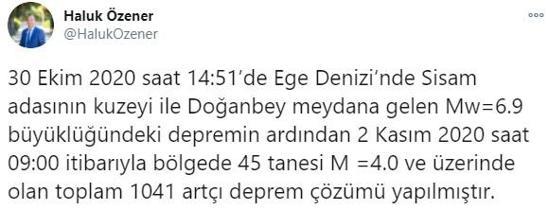 Son dakika... Kandilliden flaş İzmir depremi açıklaması Harita paylaşıldı