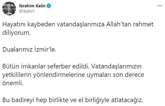 Cumhurbaşkanlığı Sözcüsü İbrahim Kalın: Bu badireyi el birliğiyle atlatacağız