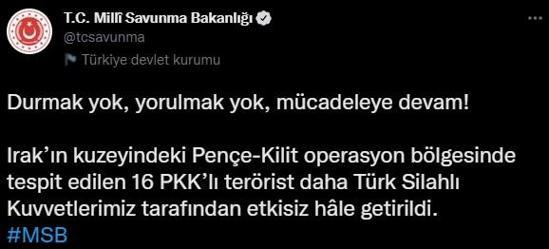 Son dakika 4 bölgede 23 PKKlı terörist etkisiz hale getirildi