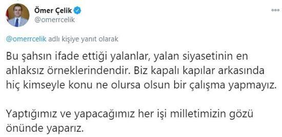 Son dakika... AK Partili Ömer Çelikten Ümit Özdağa tepki