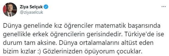 Son Dakika... Milli Eğitim Bakanı tabloyu paylaştı Dünya ortalamalarını alt üst ettiler