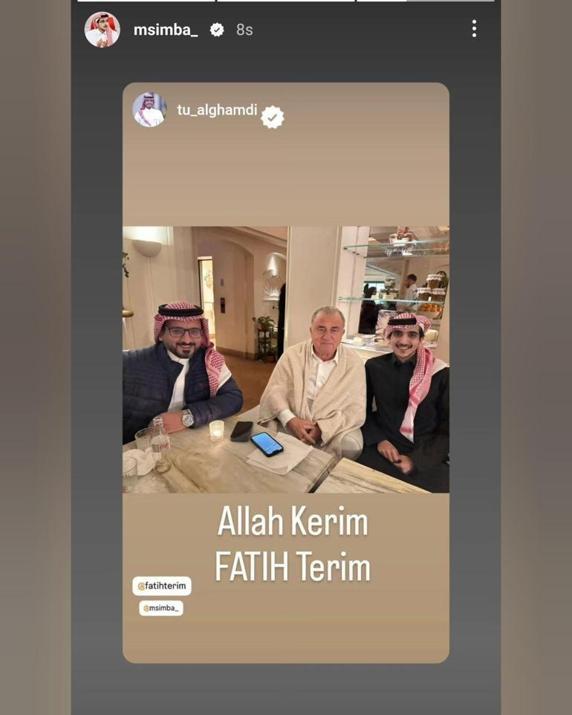 Başkan Almunajemden sürpriz paylaşım: Allah Kerim, Fatih Terim