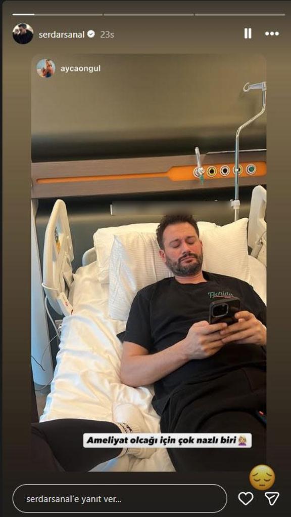 Oyuncu Burak Serdar Şanal endişelendirdi Ameliyat geçirdi, sevgilisi paylaştı
