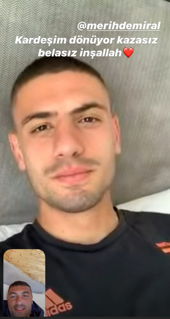 Burak Yılmazdan Merih Demiral paylaşımı: Kardeşim geri dönüyor