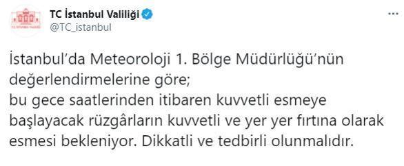 Son dakika... İstanbul için sarı kodlu uyarı Meteoroloji ve Valilikten peş peşe uyarılar