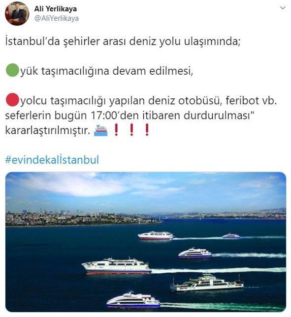 Son dakika haberi: İstanbul Valisi Ali Yerlikaya açıkladı: 17:00 itibariyle durduruldu