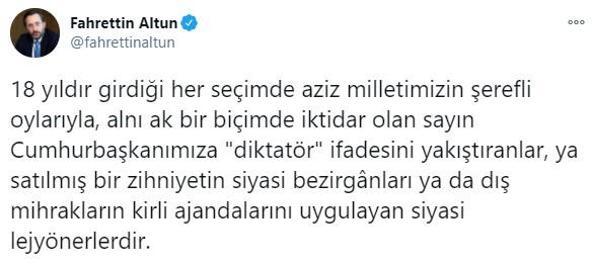 Son dakika... İletişim Başkanı Altundan CHPli Özele tepki