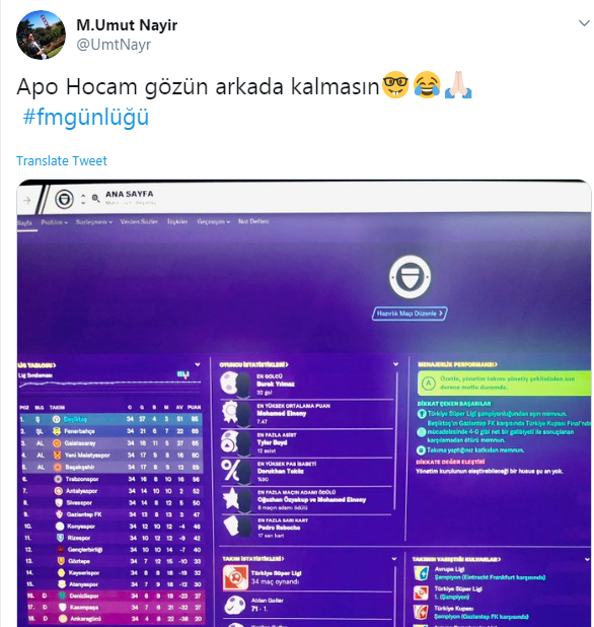 Teknik direktör Umut, şampiyon Beşiktaş